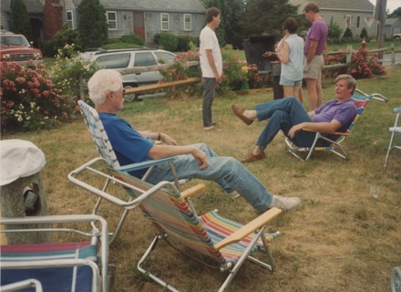 1993 Jim, Ann, John, Al, Don relax