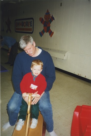 Don and Sean rocking horse