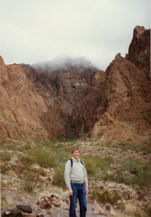 Don hiking the mountains