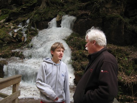 But Dad, I don't want to see a frozen waterfall.