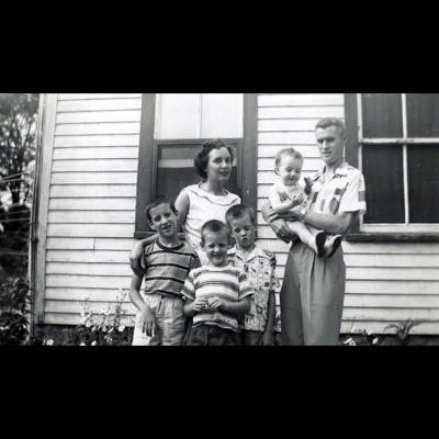 Al & Rita Branagan and children. Paul Jim, Don & Dianne. July 1959